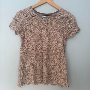 Maurices Lace Blouse - Purple